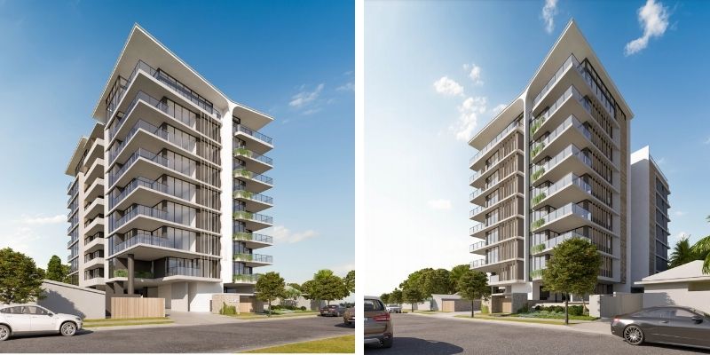 ▲ Gold Coast development. Plans have been lodged for a nine-storey building at 14-18 Twenty Eighth Avenue, Palm Beach.