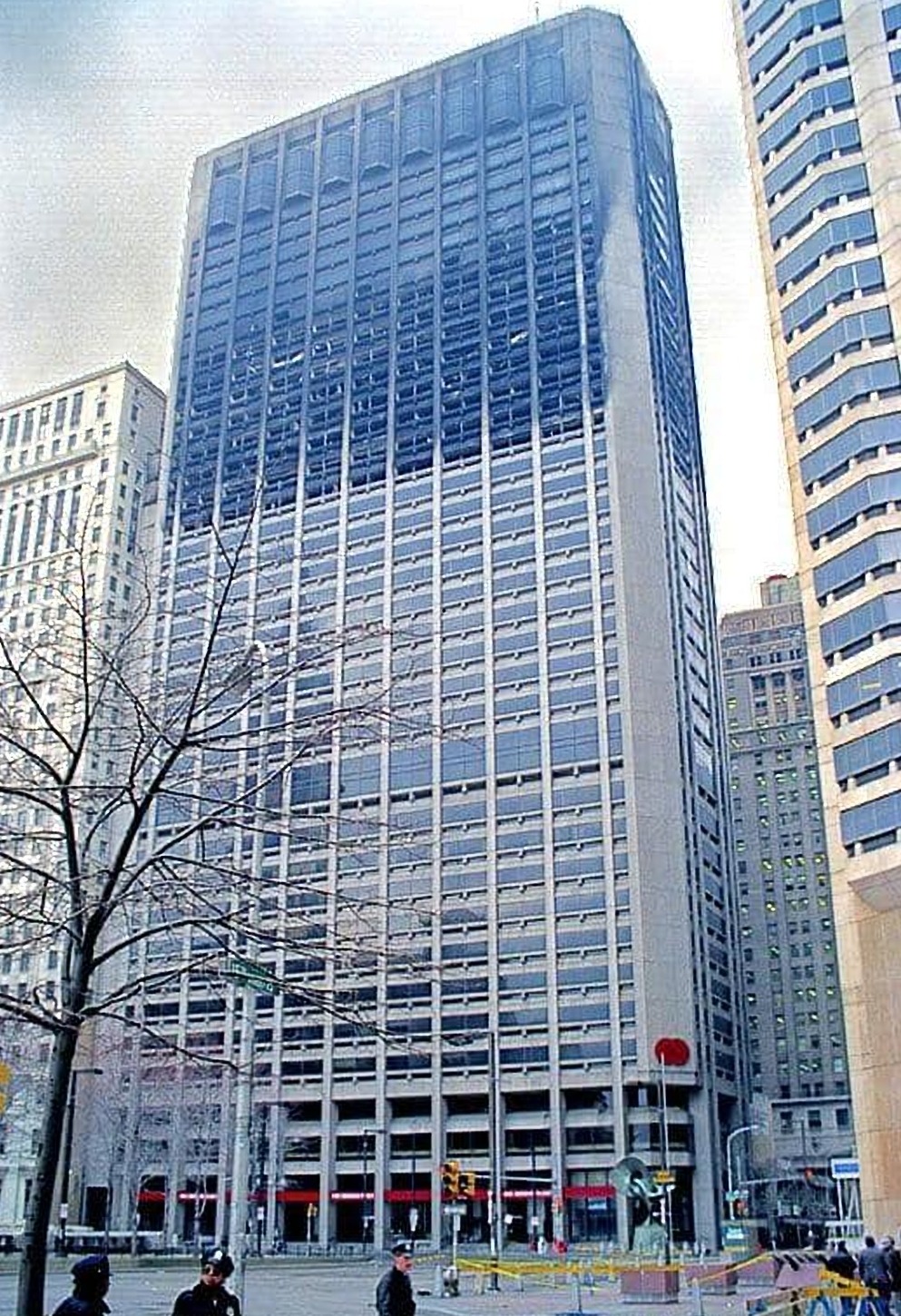 The 38-storey One Meridian Plaza was completed in 1972.