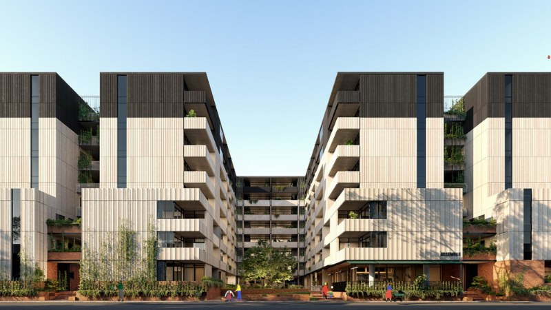 ▲ A development application has been lodged for 15 Thompson St at Kensington, a 199-apartment rent-to-buy project. 