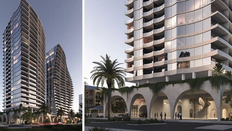 ▲ Plans for 48-58 The Esplanade and First Avenue Burleigh Heads.