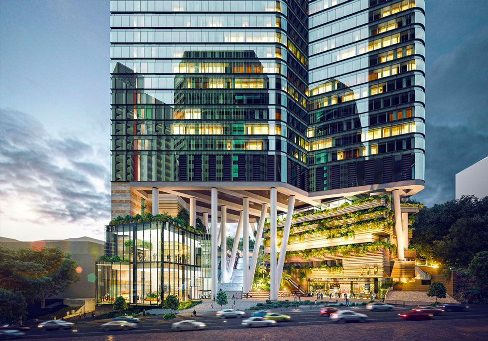 Listed developer Mirvac has lodged plans for a $670-million commercial tower in Brisbane’s CBD.