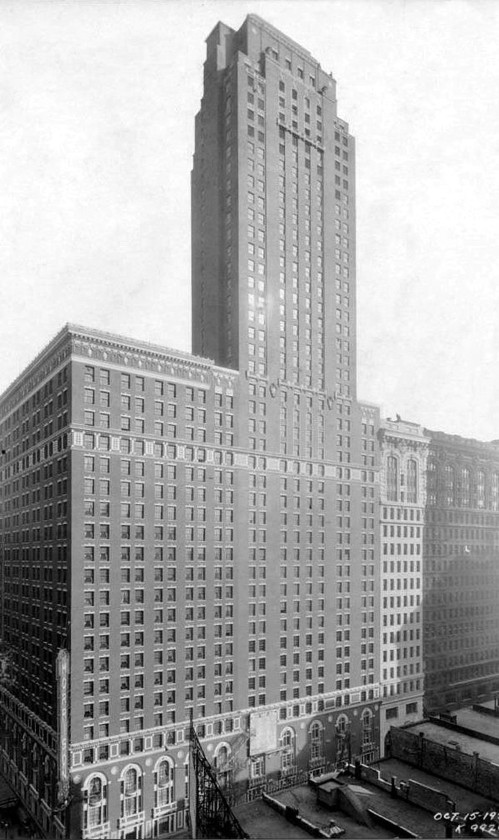 The 45-storey Morrison Hotel was completed in 1925.