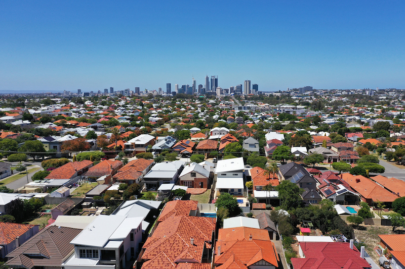 ▲ Perth recorded the fastest slowdown in growth rates for property values, according to Corelogic.