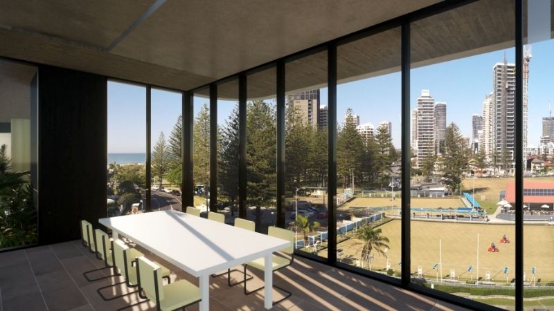 ▲ The 46-storey tower is planned for a site across the road from one of the Gold Coast's most popular bowls clubs.