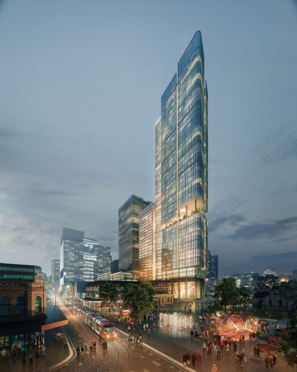 ▲ 6 & 8 Parramatta Square will become Australia's biggest commercial building by gross floor area. Image: Walker Corporation