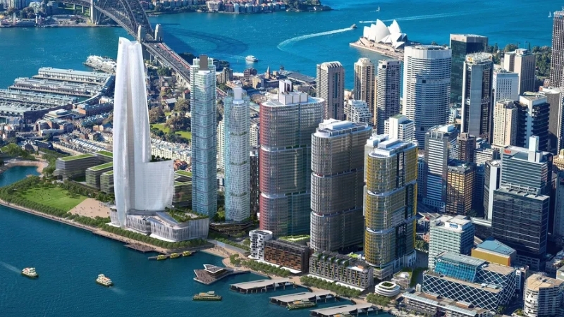 barangaroo south, in sydney, has 20 percent less embodied carbon