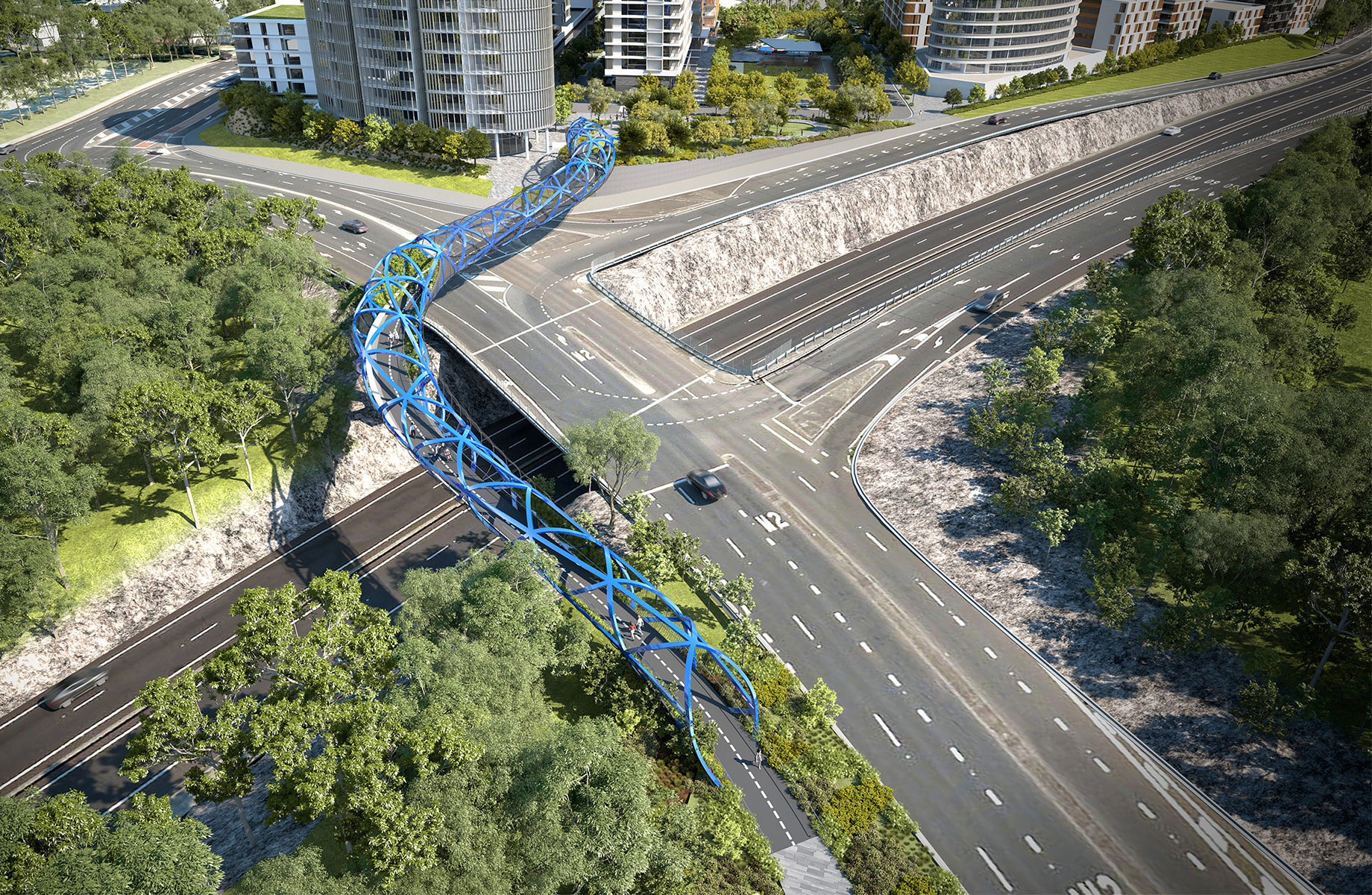 The steel used to create the bridge will be sourced and manufactured entirely in Australia.